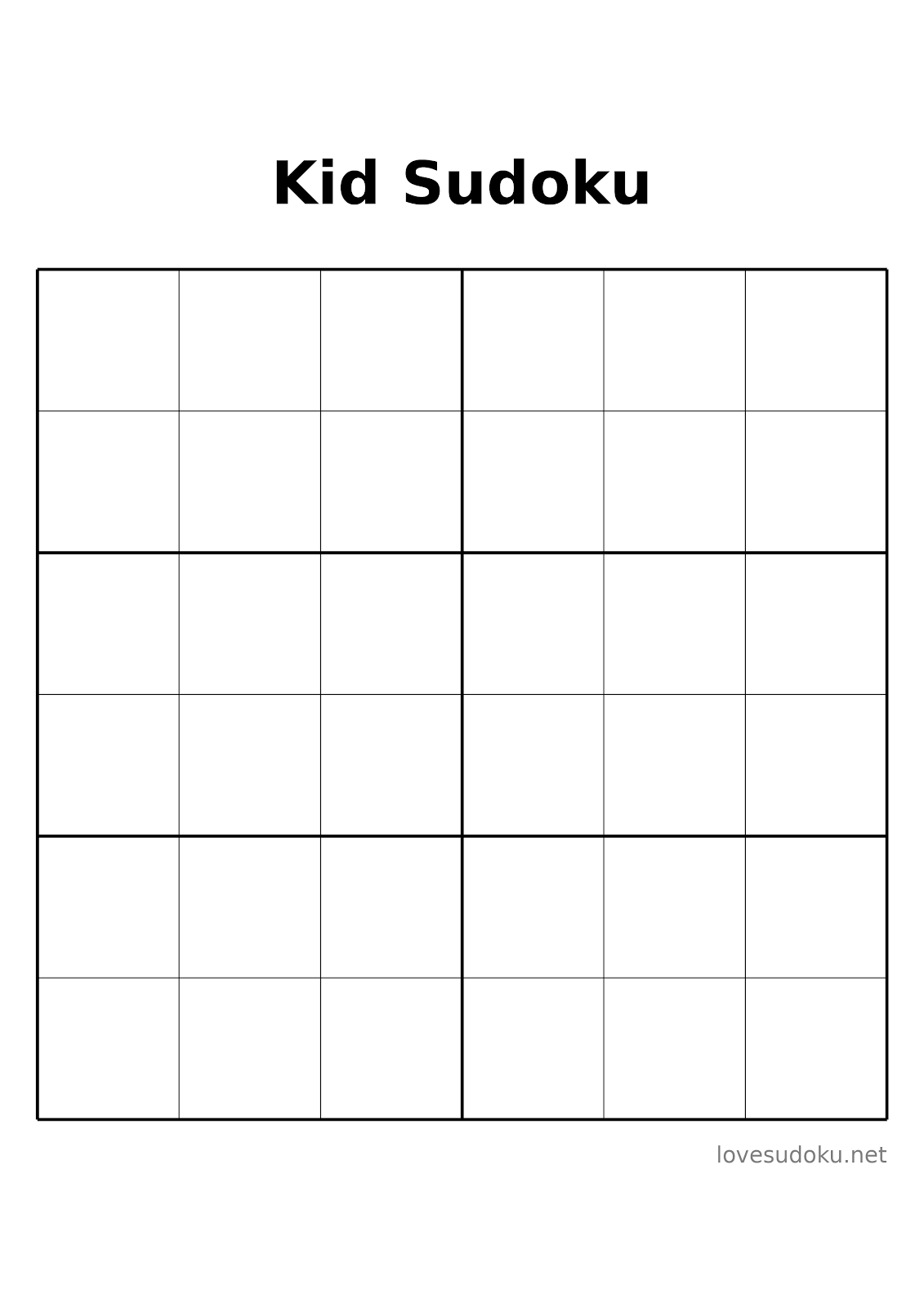 sudoku for first graders
